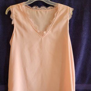 Sheilay, Large, Peach/soft pink women's blouse